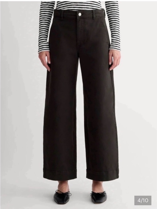 Everlane Denim - Everlane Wide Leg Black High Rise Jeans
